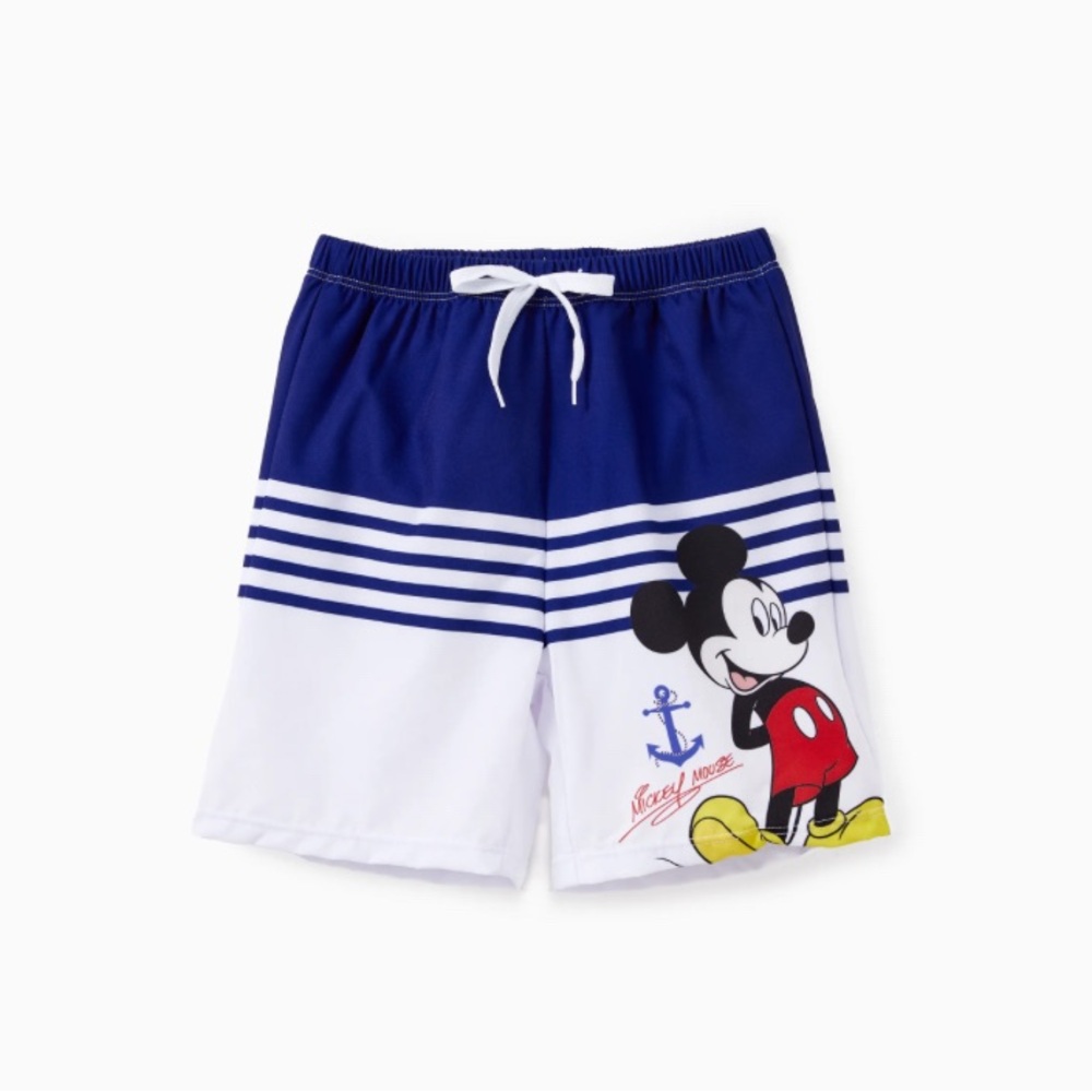 Disney Swimsuits for Boys - Mickey and Minnie Swimwear Blue Strip